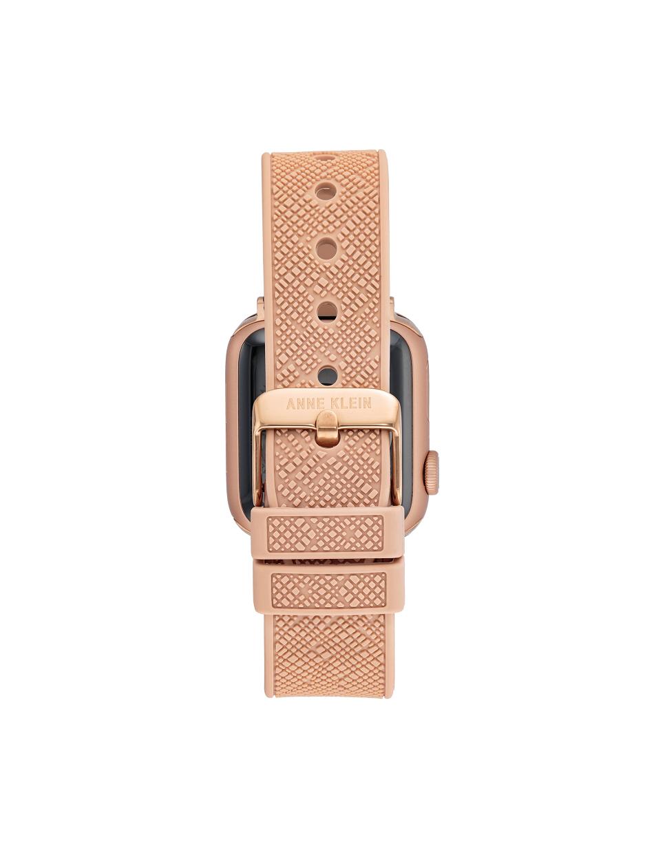 Anne Klein Silicone Textured Band Apple Watch Accessories Pink / Rose / Gold | USEGJ23568