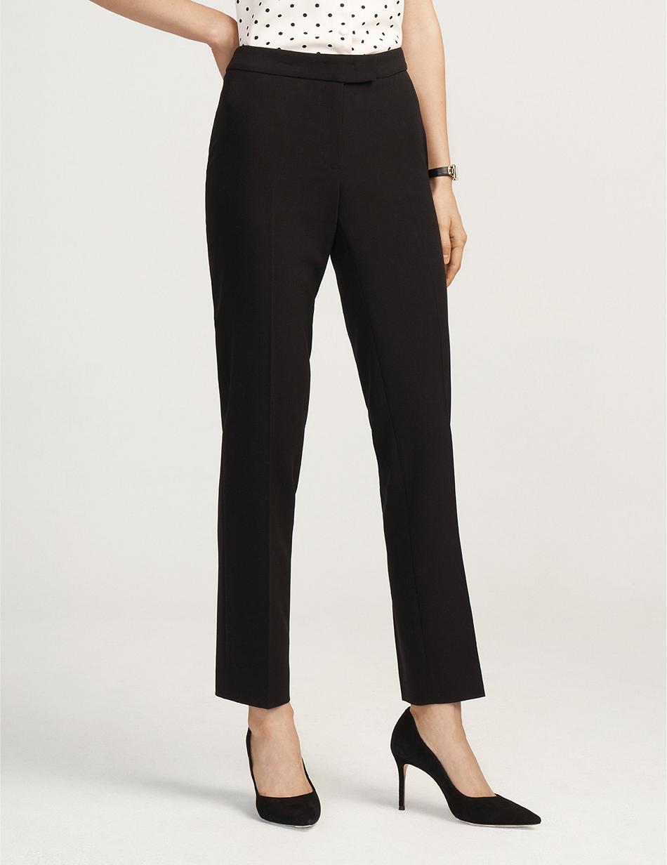 Anne Klein Slim Leg Pant Bottoms Black | USEAH34555