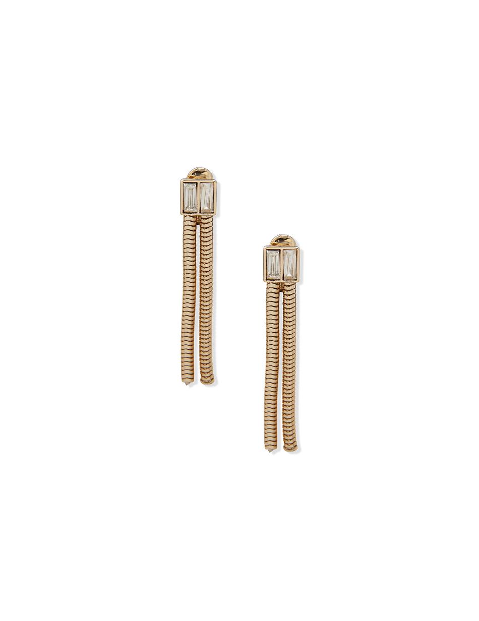 Anne Klein Snake Chain Linear Clip Earrings Snake / Gold | AUSDF75167