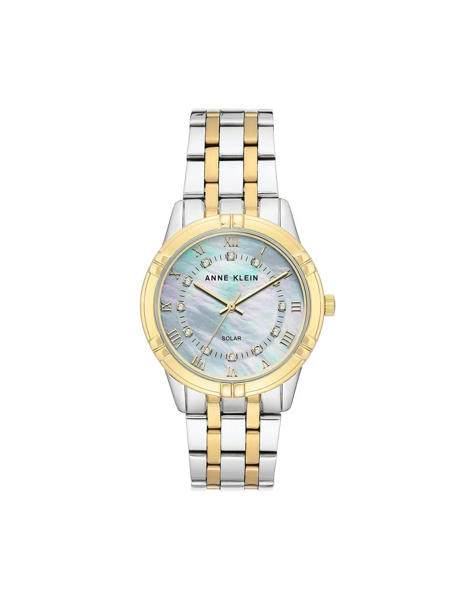 Anne Klein Solar Powered Bracelet Watch Considered Silver / Gold | ZUSMJ52155