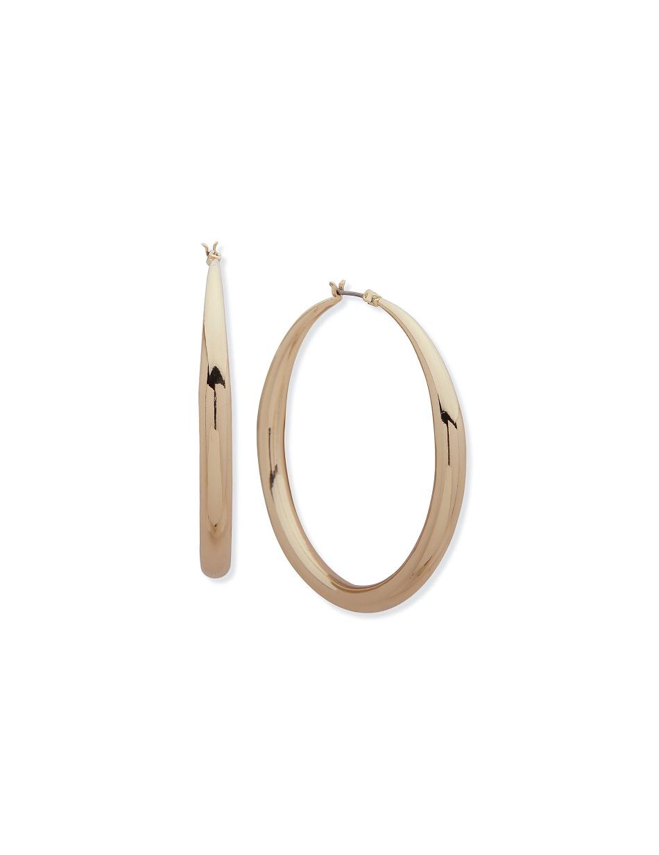 Anne Klein Tapered Hoop Earrings Gold / Silver | USCIF86183