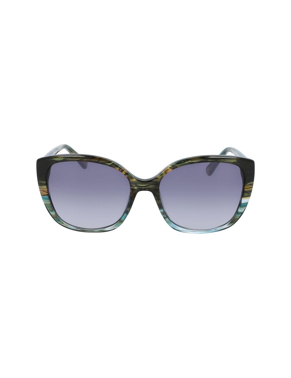 Anne Klein Teal Animal Horn Sunglasses Square Turquoise | USQAV67095