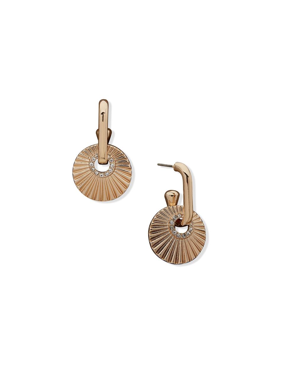 Anne Klein Texture Orbital Drop Earrings Gold | ZUSNQ29570