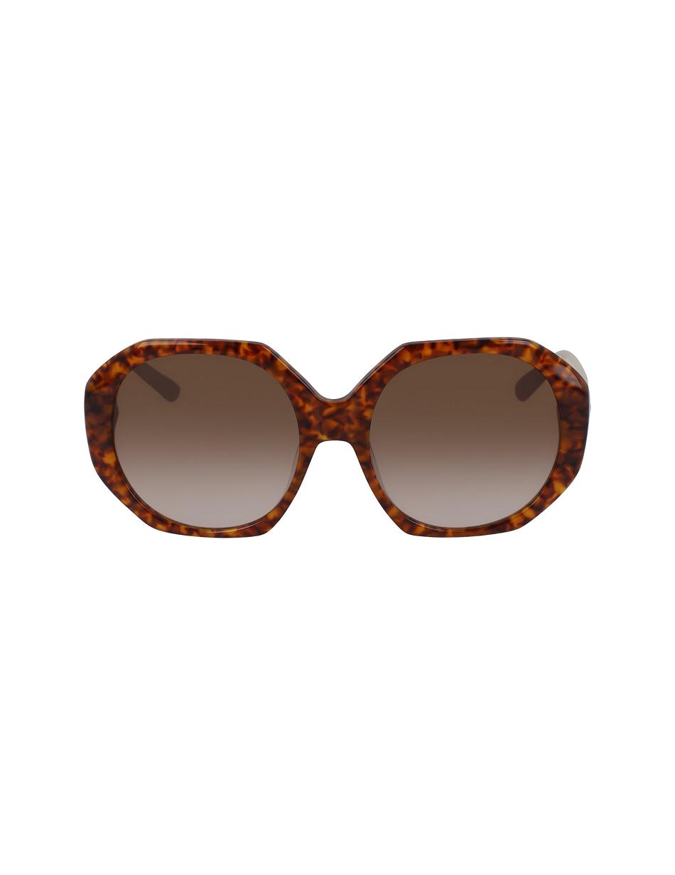 Anne Klein Tortoise Geometric Oversized Sunglasses Best Sellers orange | USXMI72261