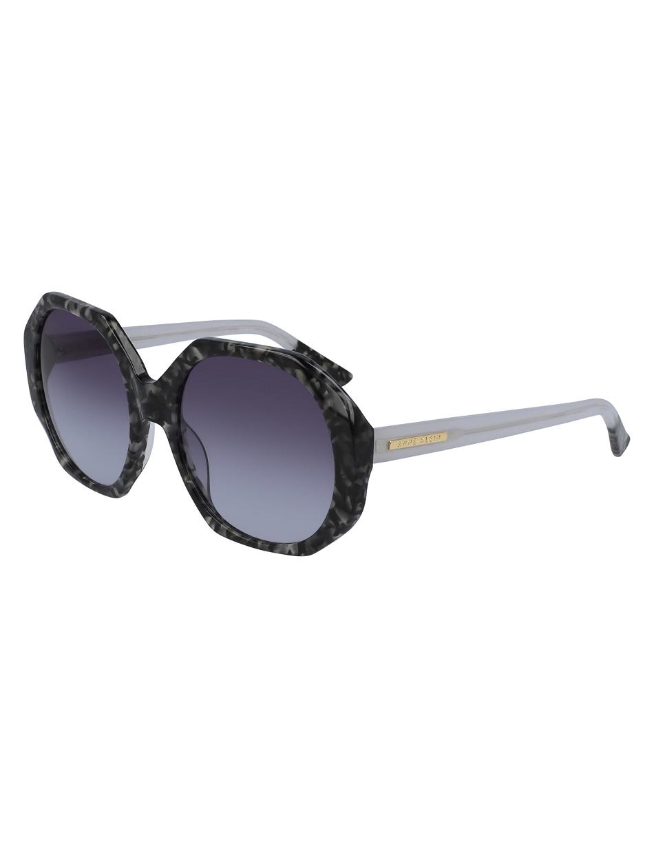 Anne Klein Tortoise Geometric Sunglasses Oversized Black | USQAV50686