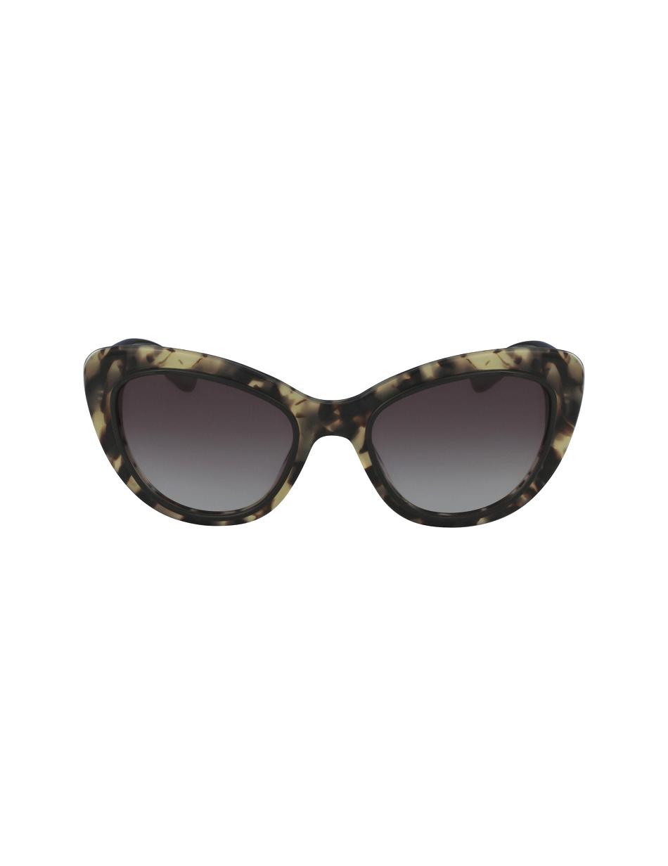 Anne Klein Tortoise Two-Tone Cat-eye Sunglasses Narrow Size Black | USEGJ26116