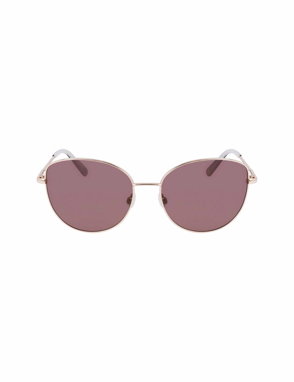 Anne Klein Trendy Sunglasses Round Gold | USEGJ70336