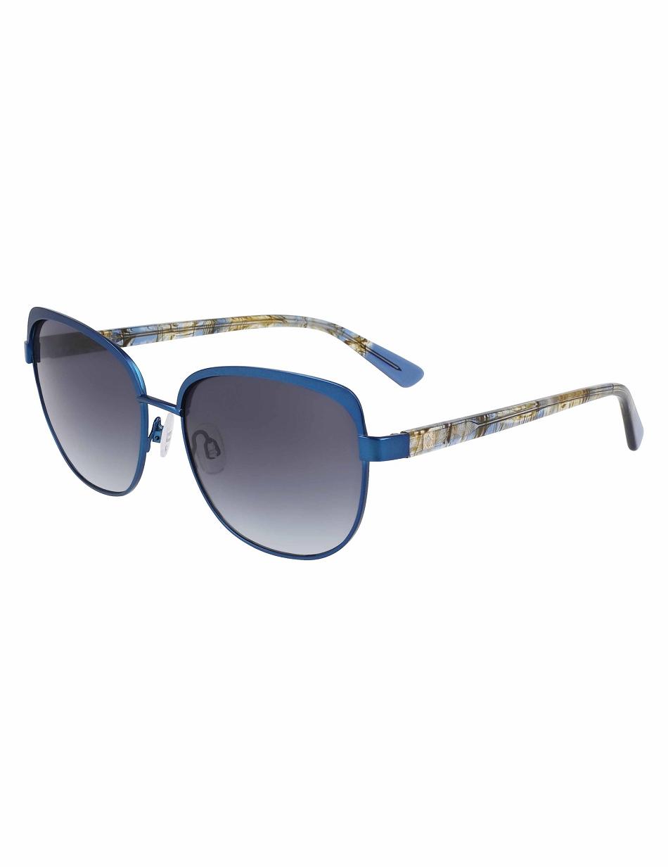 Anne Klein Uplifting Square Sunglasses Average Size Navy | BUSSD86125