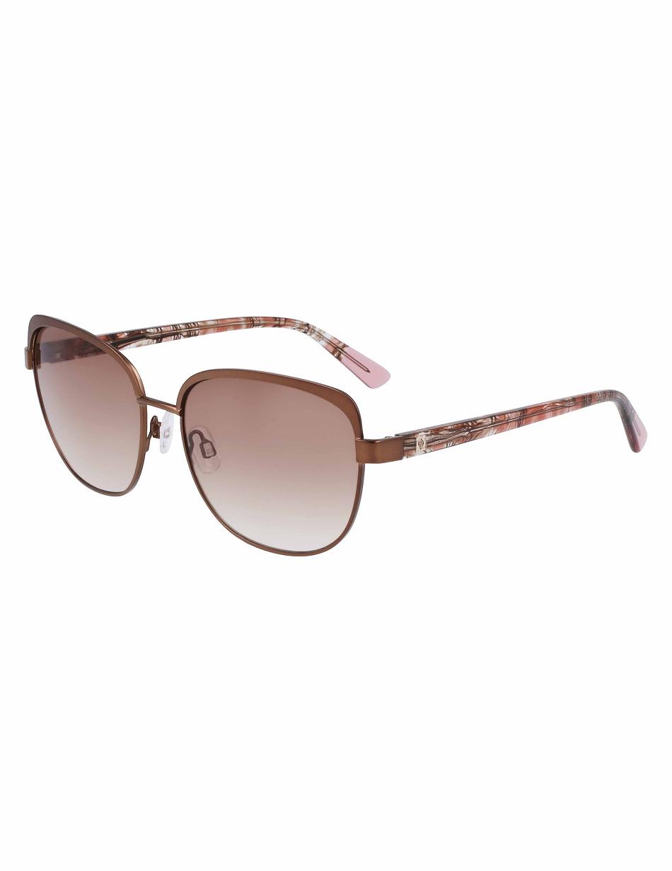 Anne Klein Uplifting Sunglasses Square Beige | EUSVG79830