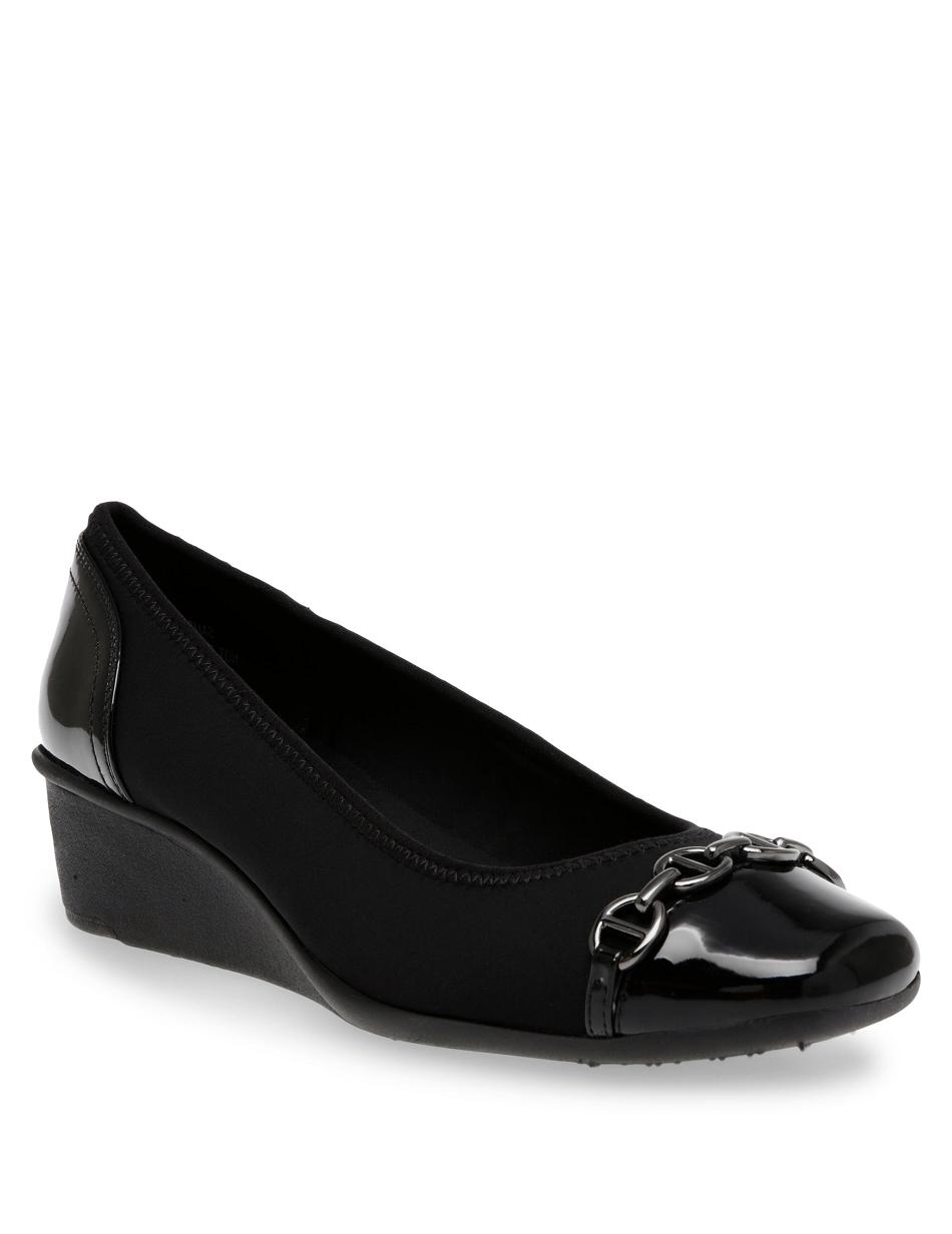 Anne Klein Webster Wedges Black | SUSVO41613