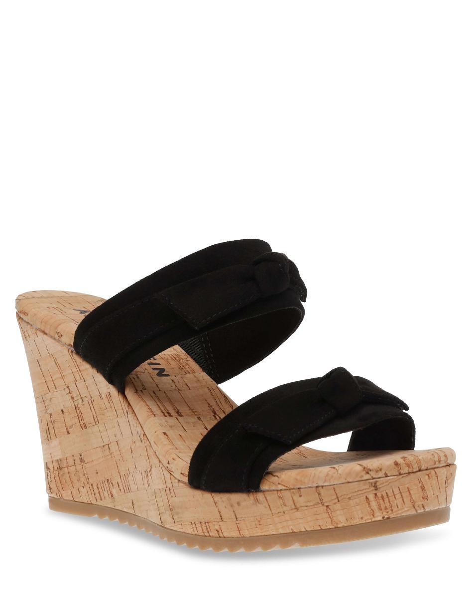 Anne Klein Wiona Wedges Black | SUSVO35547