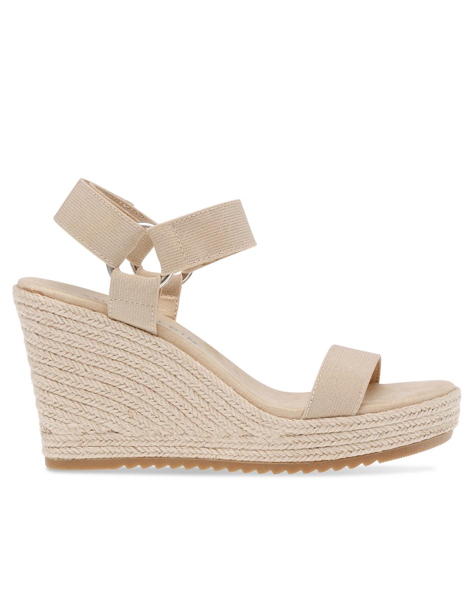 Anne Klein Wren Wedges Beige / Platinum | PUSER92176