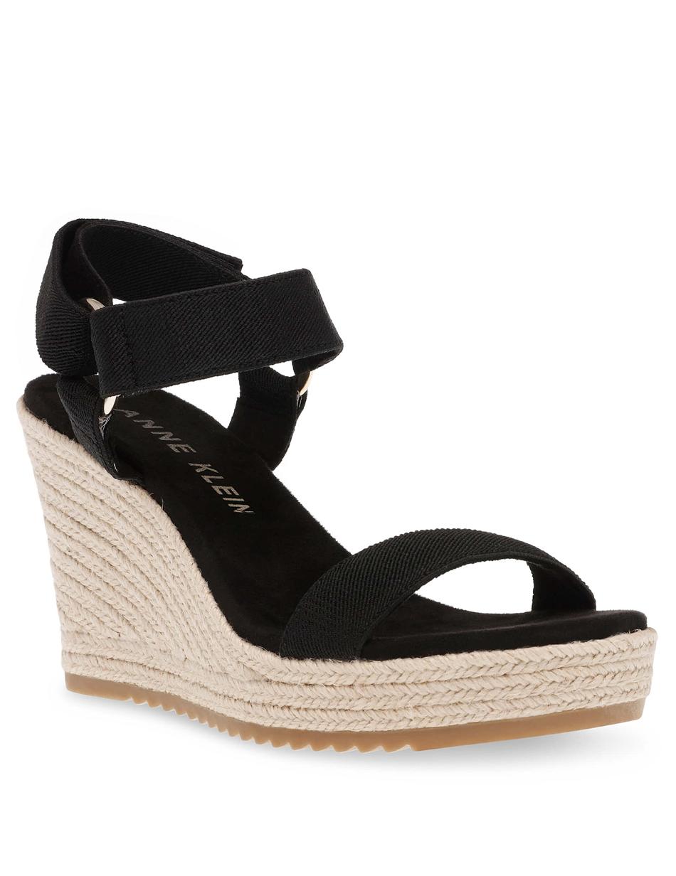 Anne Klein Wren Wedges Black | USXBR62078