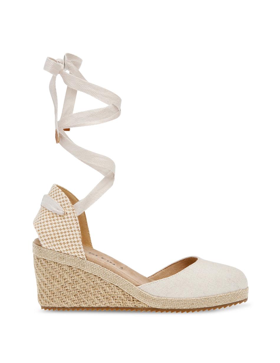 Anne Klein Zelda Wedges Beige / Silver | YUSGT87460