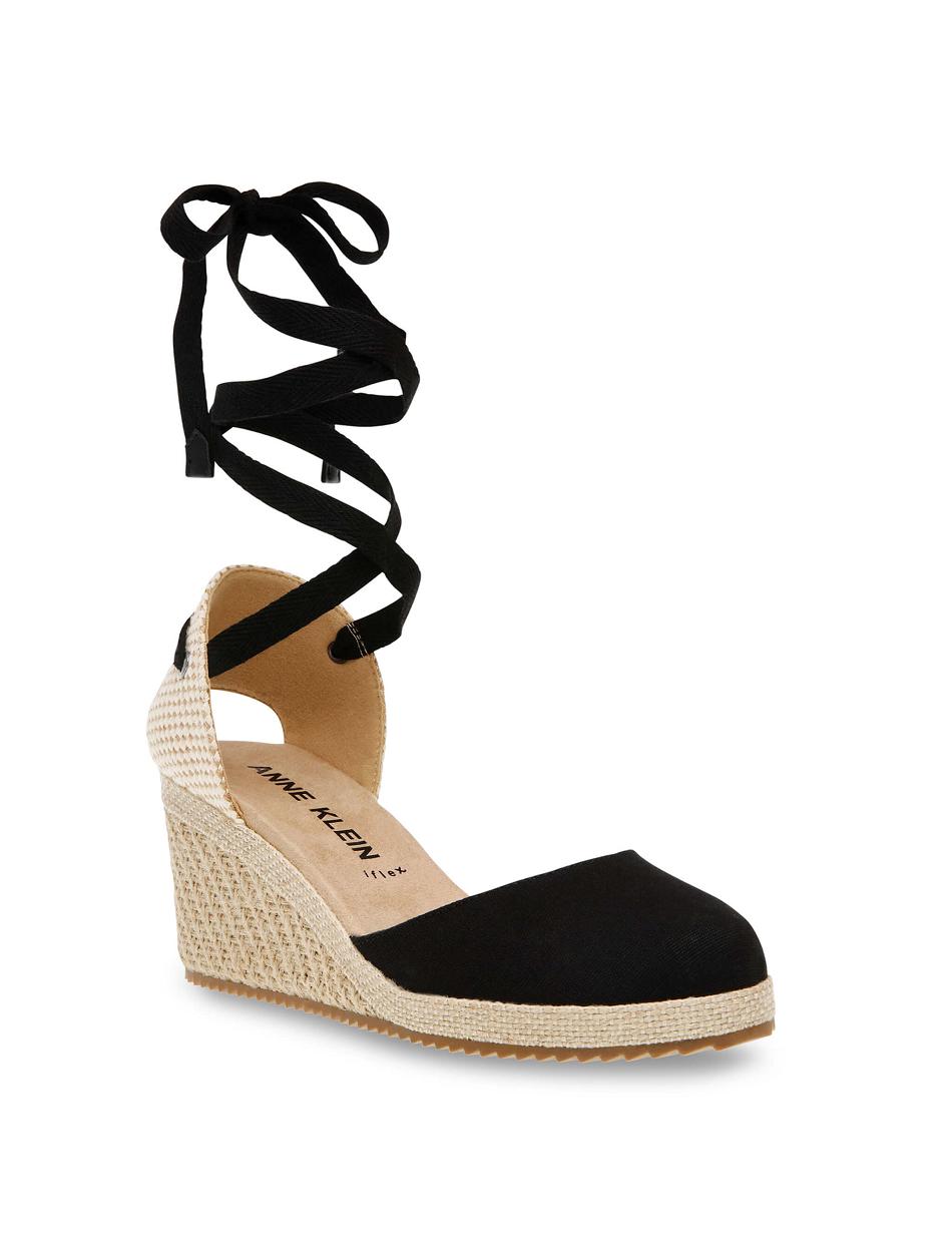 Anne Klein Zelda Wedges Black | USJKU55167