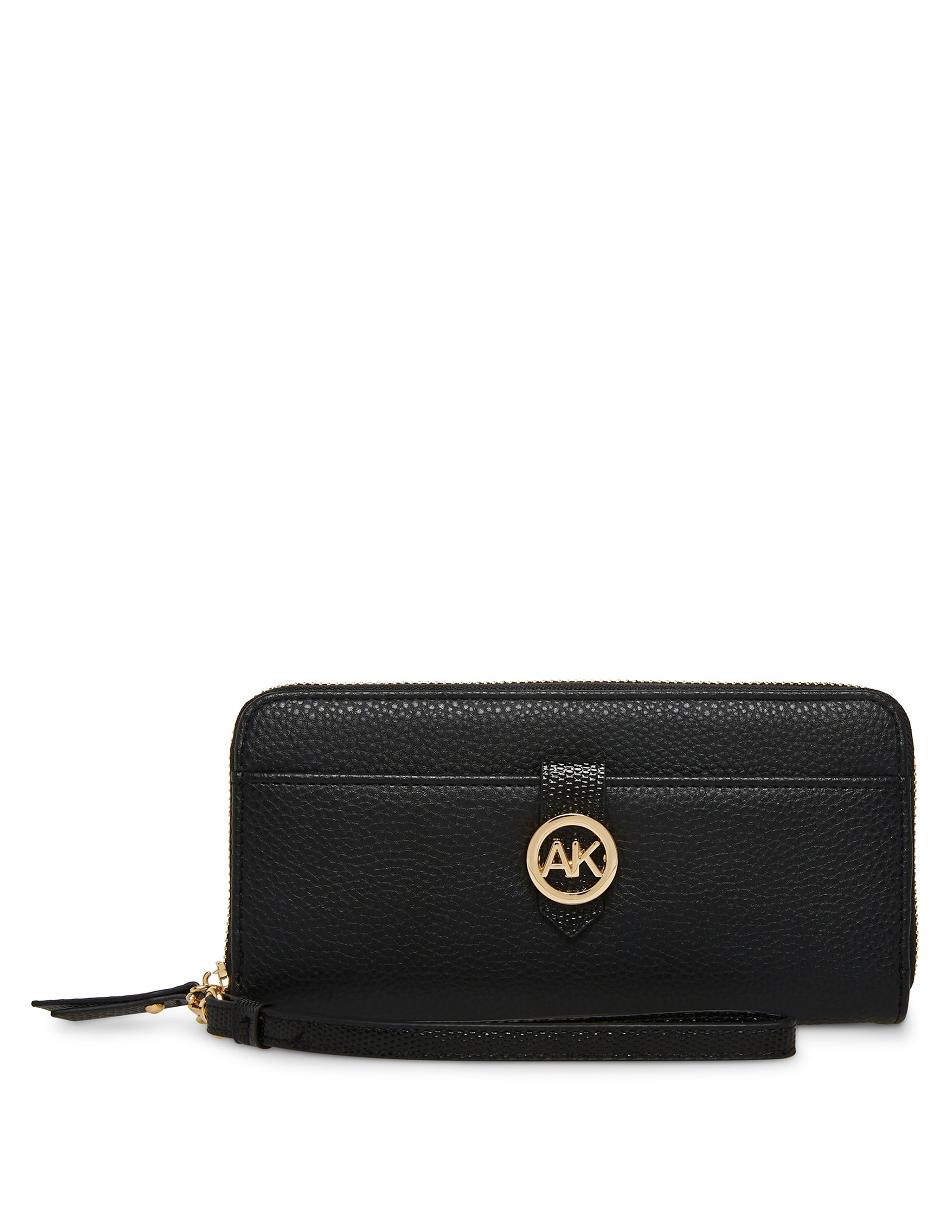 Anne Klein Zip Around Wallets Black | FUSUI45100