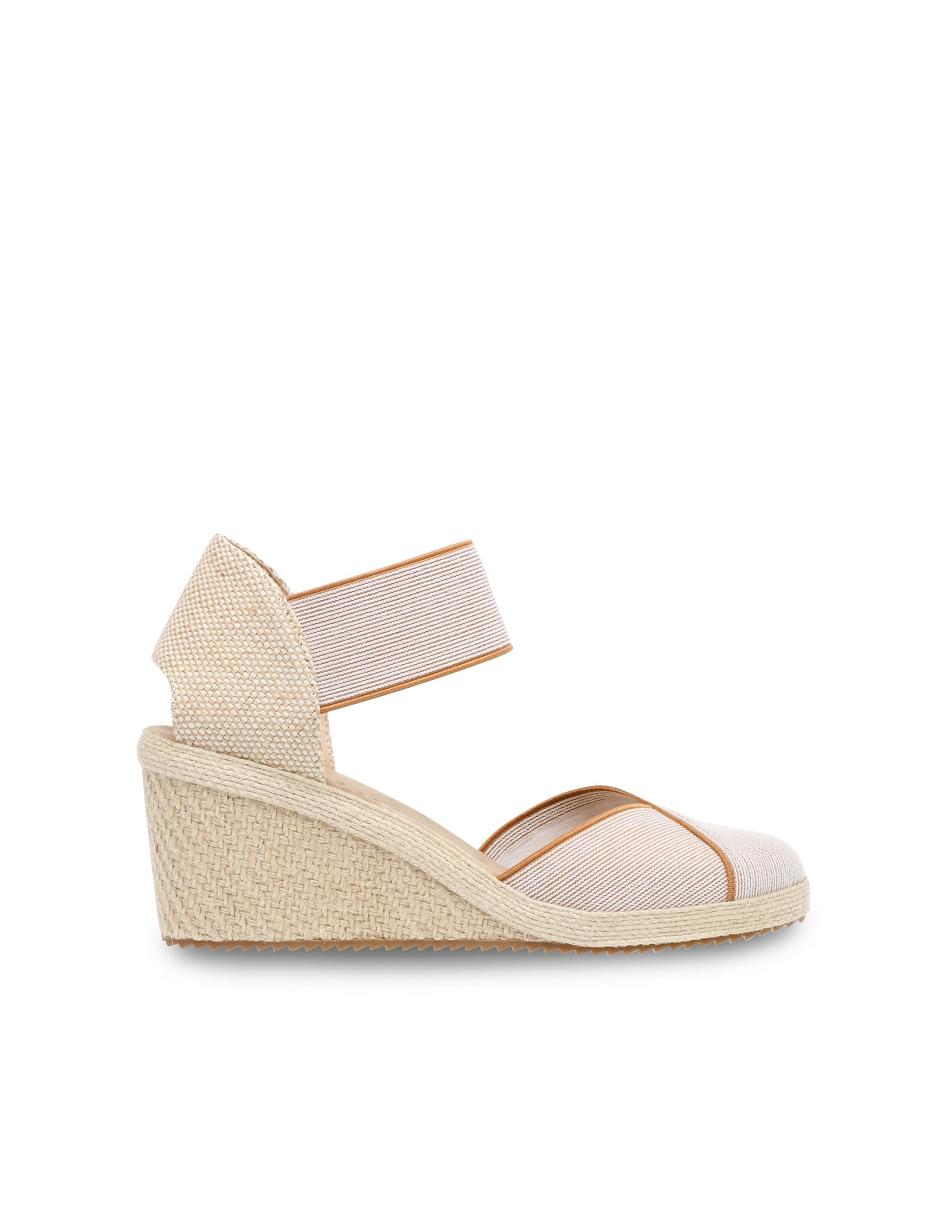 Anne Klein Zoey Round Toe Espadrille Wedges Sandals Beige | MUSHR86385