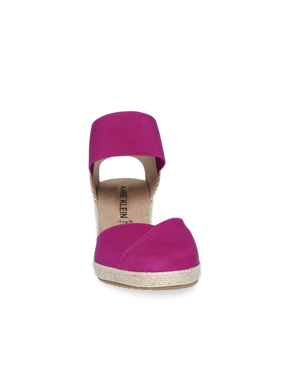 Anne Klein Zoey Round Toe Espadrilles Wedges Pink | UUSTG92126